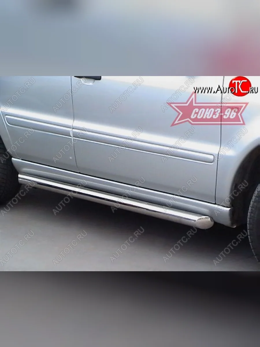 Защита порогов Souz-96 (d76) Mercedes-Benz ML class W163 дорестайлинг (1997-2001)  в Воронеже Воронежской области