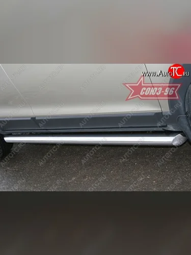 Защита порогов Souz-96 (d76) Chevrolet Captiva (2006-2011)  дорестайлинг