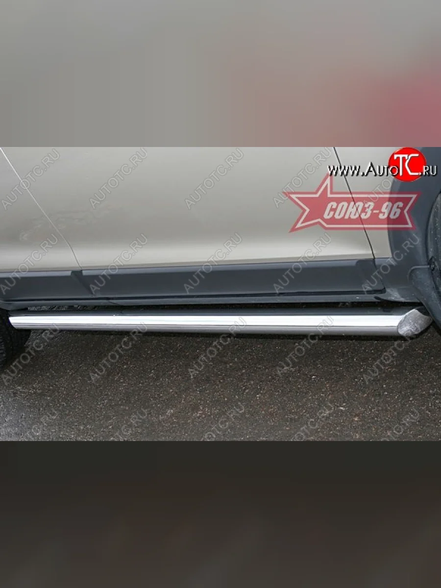 Защита порогов Souz-96 (d76) Chevrolet Captiva  дорестайлинг (2006-2011)  в Керчи Республика Крым