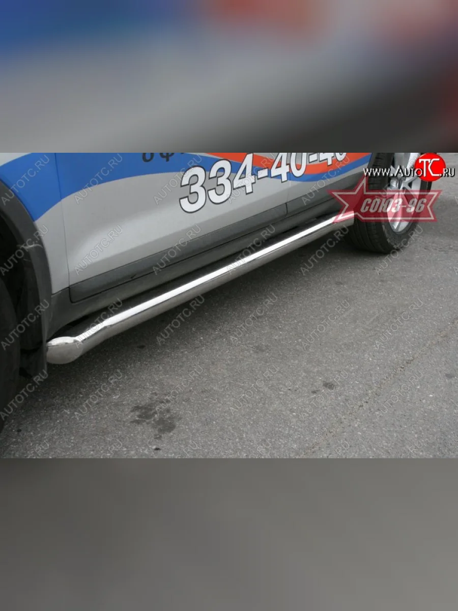 Защита порогов Souz-96 (d76) Ford Kuga 1 (2008-2013)  в Самаре Самарской области