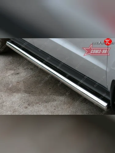 Защита порогов Souz-96 (d76) Hyundai Santa Fe CM рестайлинг (2009-2012)