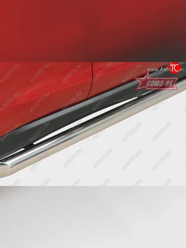 Защита порогов Souz-96 (d76) Mitsubishi ASX дорестайлинг (2010-2012)