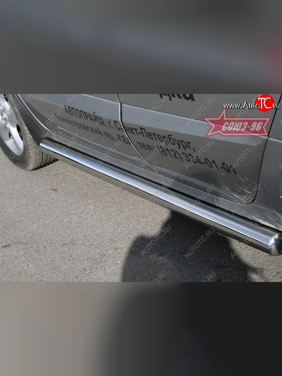 Защита порогов Souz-96 (d76) Renault Koleos 1 Phase 2 (2011-2013)  в Керчи Республика Крым