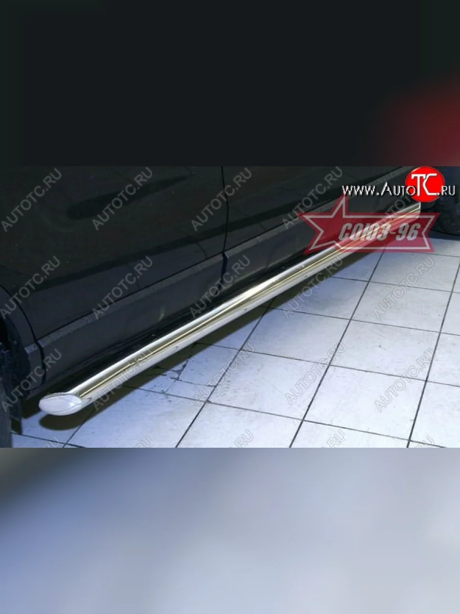 Защита порогов Souz-96 (d76) Honda CR-V RE1,RE2,RE3,RE4,RE5,RE7 дорестайлинг (2007-2010)  в Керчи Республика Крым