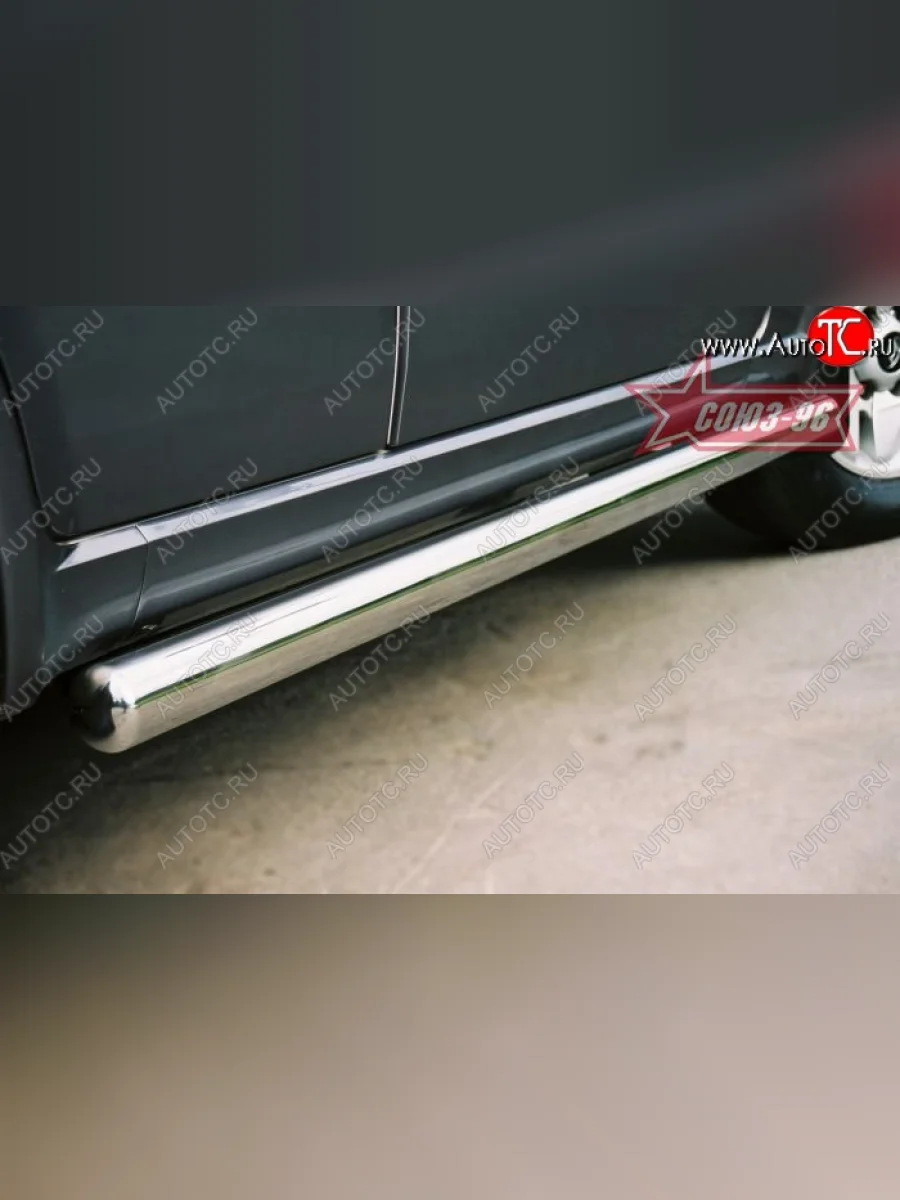 Защита порогов Souz-96 (d76)  Hyundai Terracan (2001-2007) HP  в Самаре Самарской области