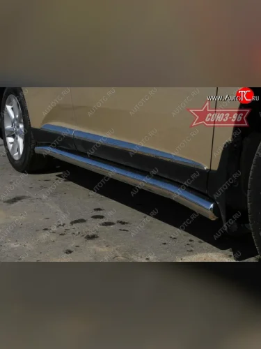 Защита порогов Souz-96 (d76) Lexus RX350 AL10 дорестайлинг (2008-2012)