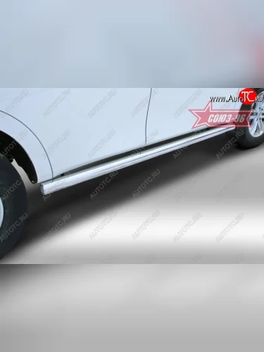 Защита порогов Souz-96 (d76) Nissan Patrol  6 (2010-2014) Y62 дорестайлинг