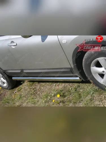 Защита порогов Souz-96 (d76) Nissan Qashqai  1 J10 (2007-2010) дорестайлинг