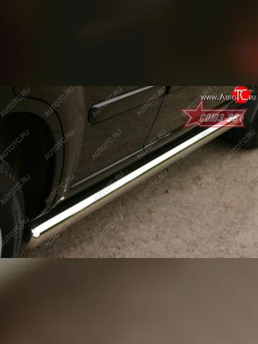 Защита порогов Souz-96 (d76) Nissan X-trail  1 T30 (2000-2003) дорестайлинг