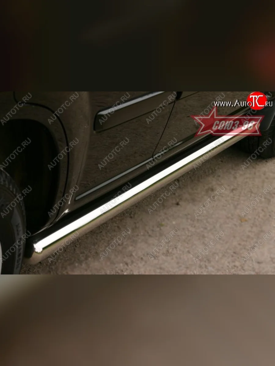 Защита порогов Souz-96 (d76) Nissan X-trail 1 T30 дорестайлинг (2000-2003)  в Самаре Самарской области