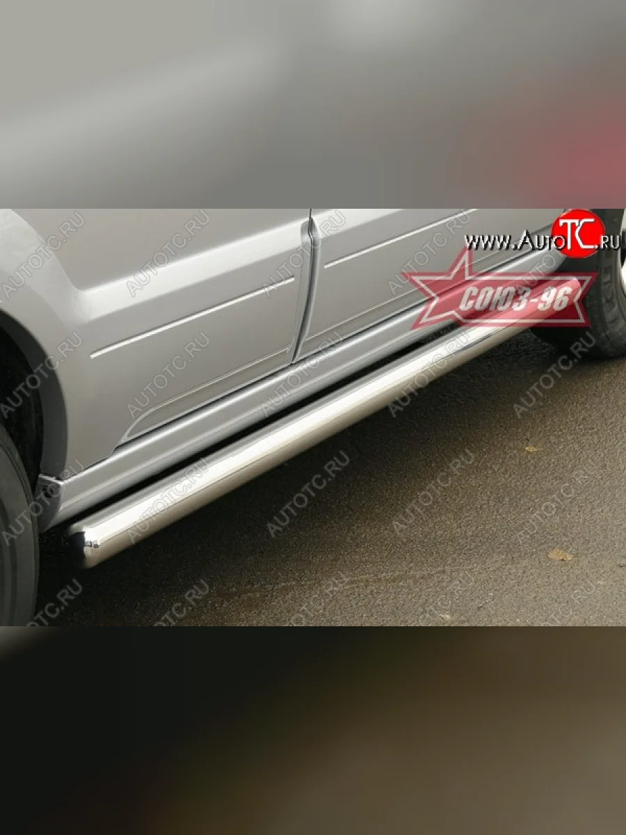 Защита порогов Souz-96 (d76) KIA Sorento BL рестайлинг (2006-2010)  в Керчи Республика Крым