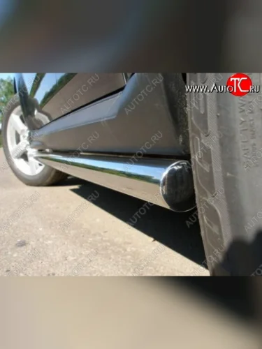 Защита порогов Souz-96 (d76) Mitsubishi Outlander  XL (2005-2009) (CW)  дорестайлинг