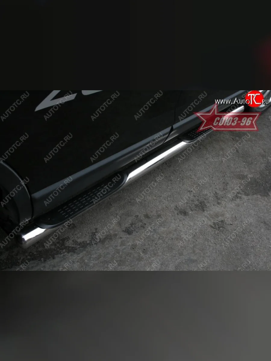 Защита порогов Souz-96 (d76) Mazda CX-9 TB дорестайлинг (2007-2009)  в Перми Пермском крае