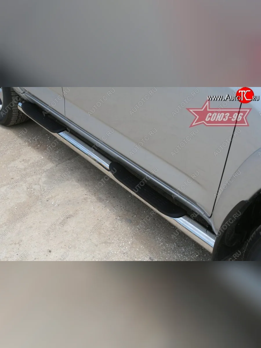 Защита порогов с проступью Souz-96 (d76) Toyota RAV4 XA30 5 дв. удлиненный 2-ой рестайлинг (2010-2013)  в Самаре Самарской области