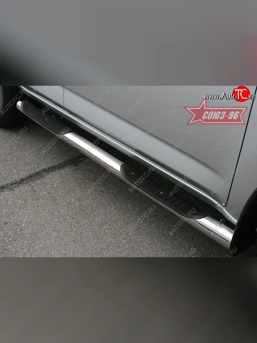 Защита порогов с проступью Souz-96 (d76) Toyota RAV4 XA30 5 дв. 1-ый рестайлинг (2008-2010)  в Перми Пермском крае