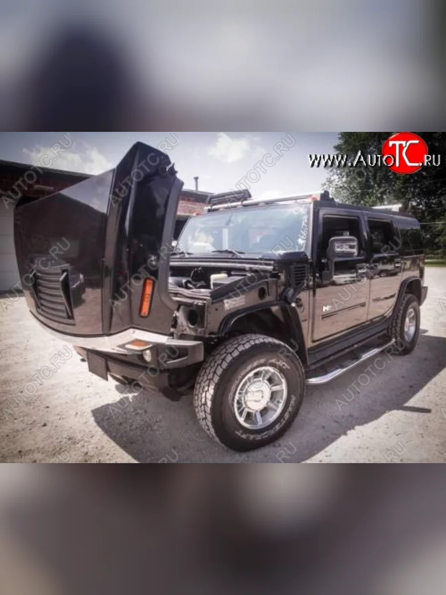 Пластиковый капот STOCK DESIGN HUMMER H2 (2002-2009) (Неокрашенный)  в Керчи Республика Крым