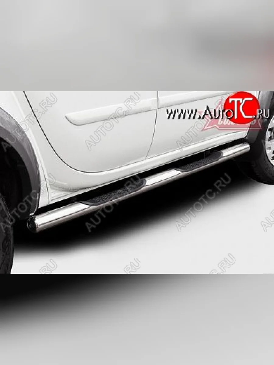 Защита порогов с проступью Souz-96 (d76) Mitsubishi L200 4  дорестайлинг (2006-2014)  в Перми Пермском крае