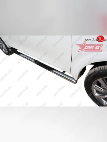 Защита порогов с проступью Souz-96 (d76) INFINITI QX56  Z62 (2010-2013)