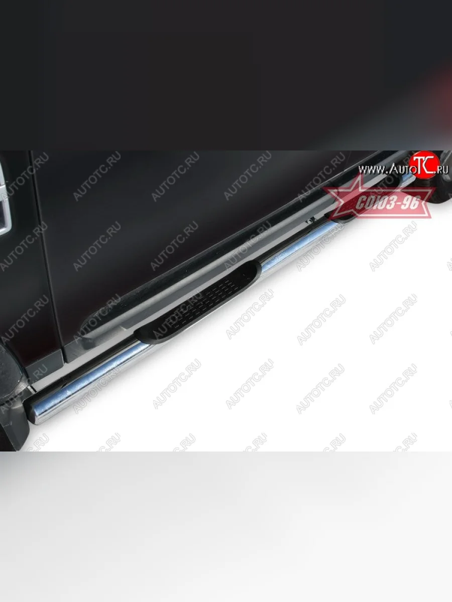 Защита порогов с проступью Souz-96 (d76) Land Rover Discovery 4 L319 (2009-2016)  в Керчи Республика Крым