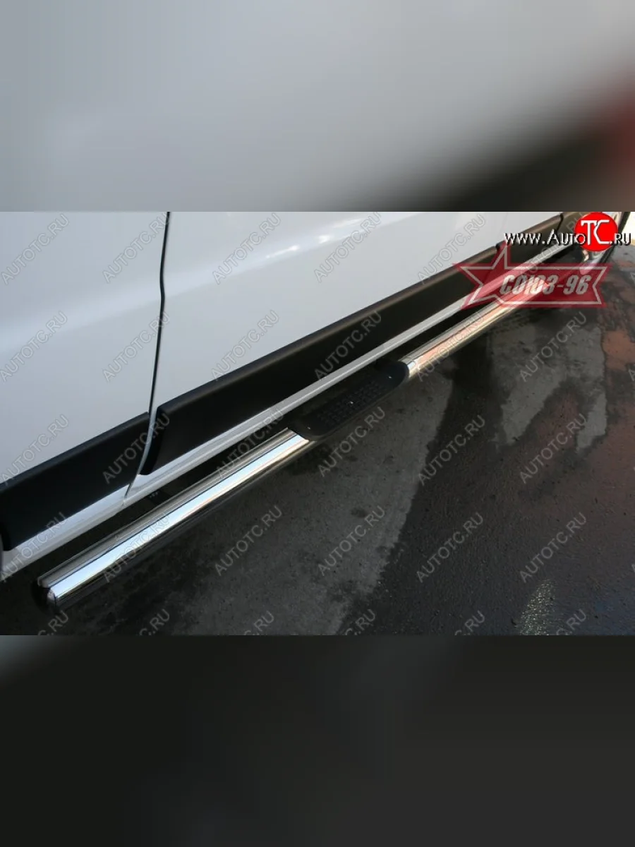 Защита порогов с проступью (длинная база) Souz-96 (d76)  Fiat Ducato (2006-2014) 250  в Самаре Самарской области