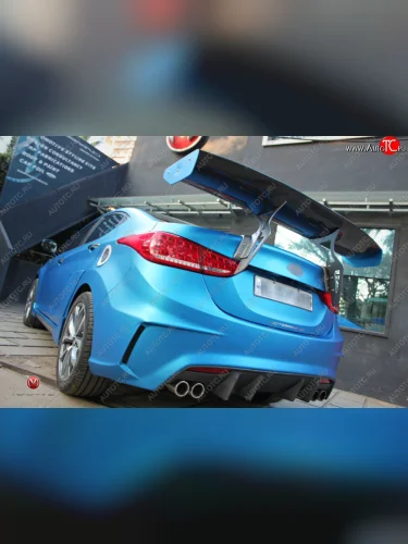 Задний бампер с диффузором M&S Version Hyundai Elantra MD дорестайлинг (2010-2013)