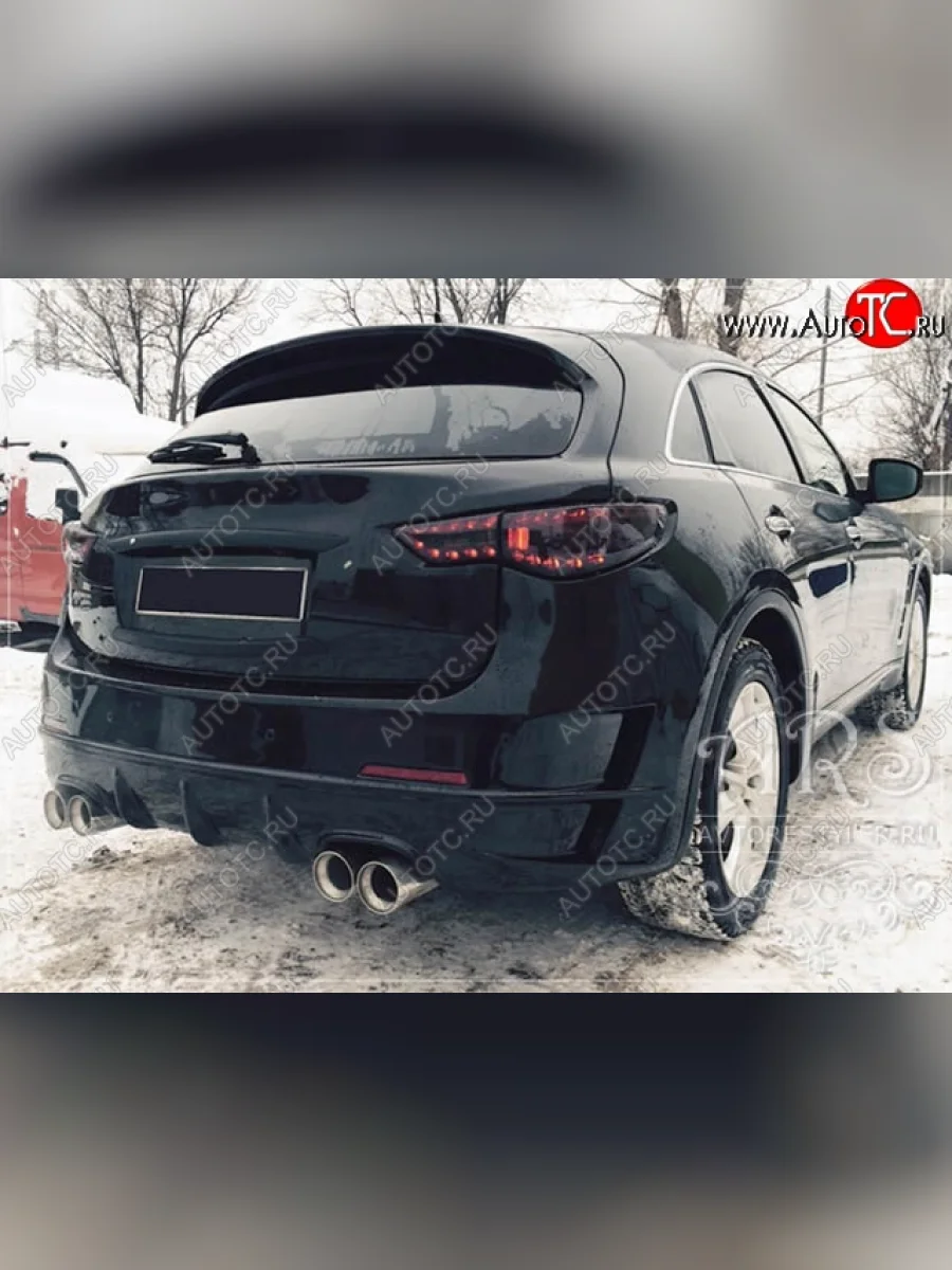 Задний бампер LUXURY DESIGN INFINITI FX50 S51 дорестайлинг (2008-2011) (Неокрашенный)  в Воронеже Воронежской области