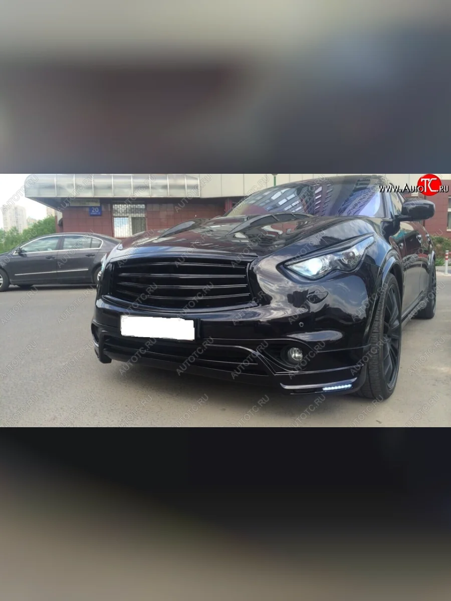 Решетка радиатора Custom Exclusive INFINITI FX50 S51 дорестайлинг (2008-2011) (Неокрашенная)  в Керчи Республика Крым