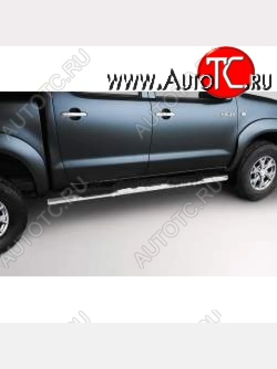 Защита порогов с проступью Souz-96 (d76)  Toyota Venza (2008-2012) GV10  в Самаре Самарской области