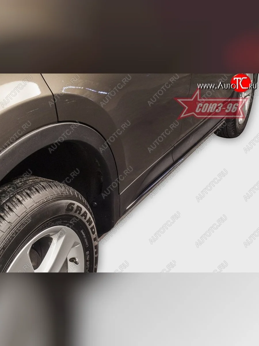 Защита порогов Souz-96 (d42)  Toyota RAV4 (2012-2015) XA40  в Самаре Самарской области