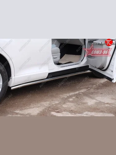 Защита порогов Souz-96 (d42) Toyota Venza GV10 дорестайлинг (2008-2012)