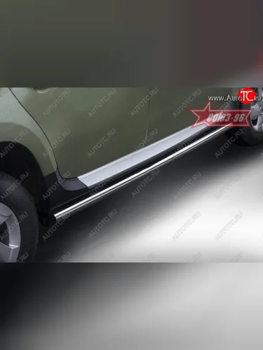 Защита порогов Souz-96 (d60) Renault Duster  HS (2015-2021) рестайлинг