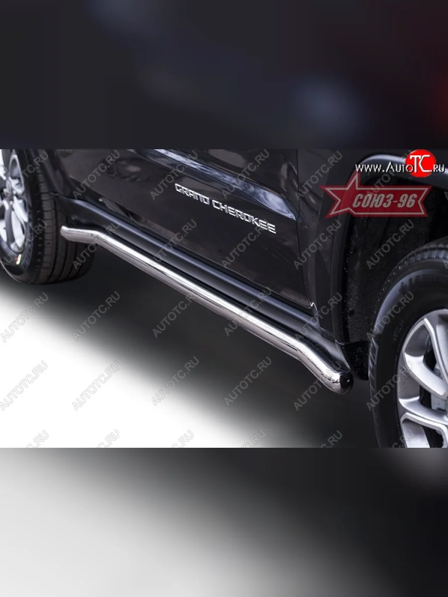 Защита порогов Souz-96 (d60) Jeep Grand Cherokee WK2 дорестайлинг (2010-2013)  в Самаре Самарской области