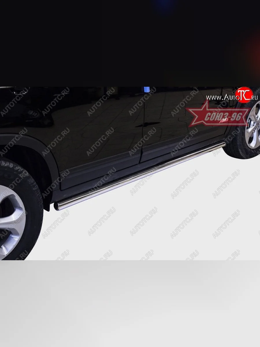 Защита порогов Souz-96 (d60) KIA Sorento XM рестайлинг (2012-2015)  в Керчи Республика Крым