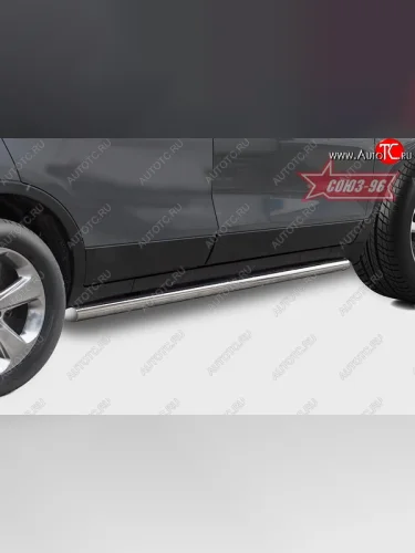 Защита порогов Souz-96 (d60) Opel Mokka  дорестайлинг (2012-2016)