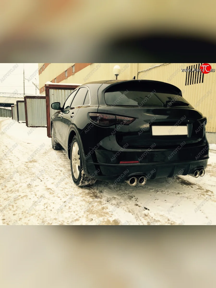 Задний бампер LUXURY DESIGN INFINITI QX70 S51 (2013-2020) (Неокрашенный)  в Керчи Республика Крым
