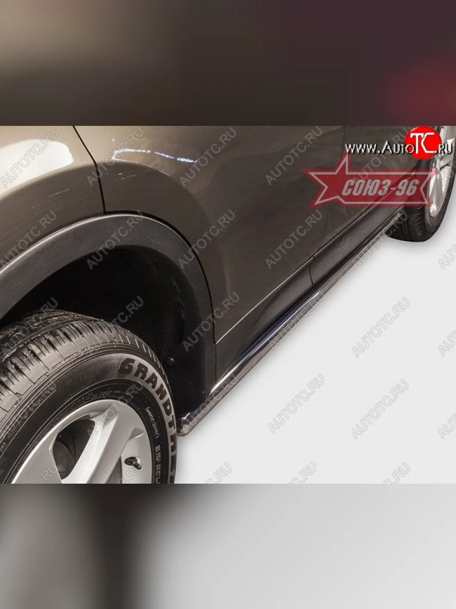 Защита порогов Souz-96 (d60)  Toyota RAV4 (2012-2015) XA40  в Самаре Самарской области