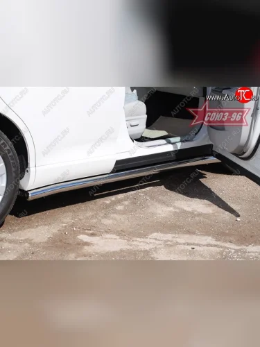 Защита порогов Souz-96 (d60) Toyota Venza GV10 дорестайлинг (2008-2012)