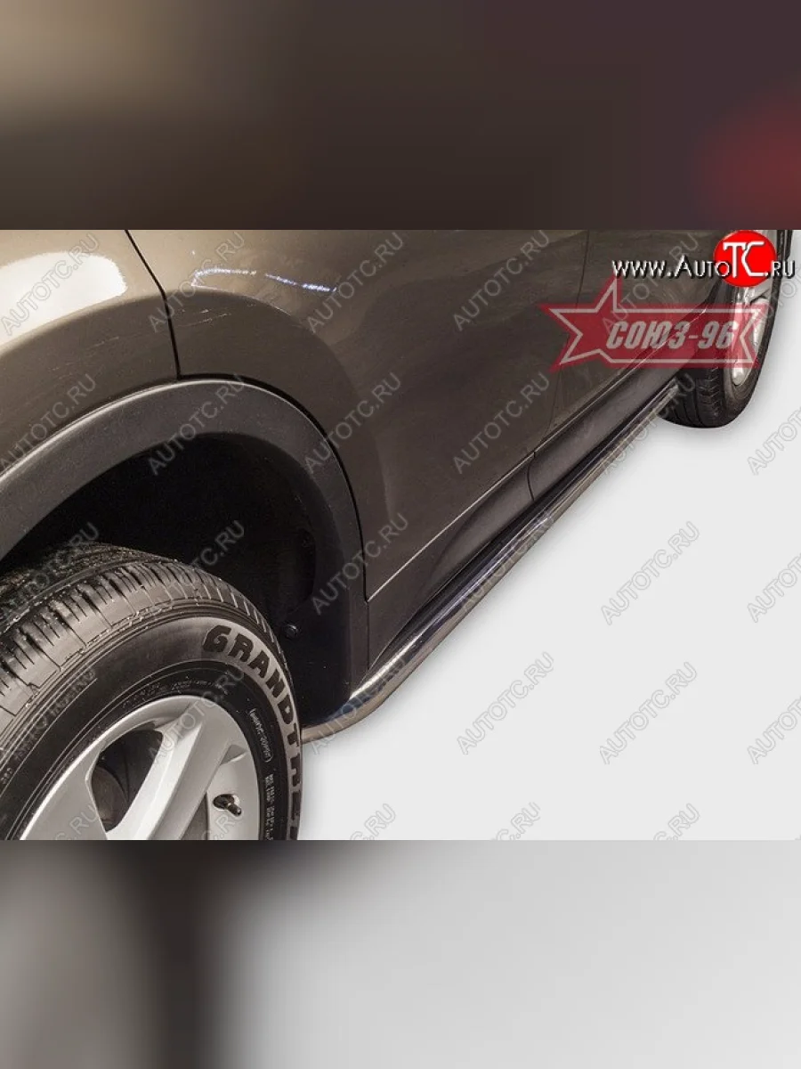 Защита порогов Souz-96 (d60)  Toyota RAV4 (2012-2015) XA40  в Самаре Самарской области