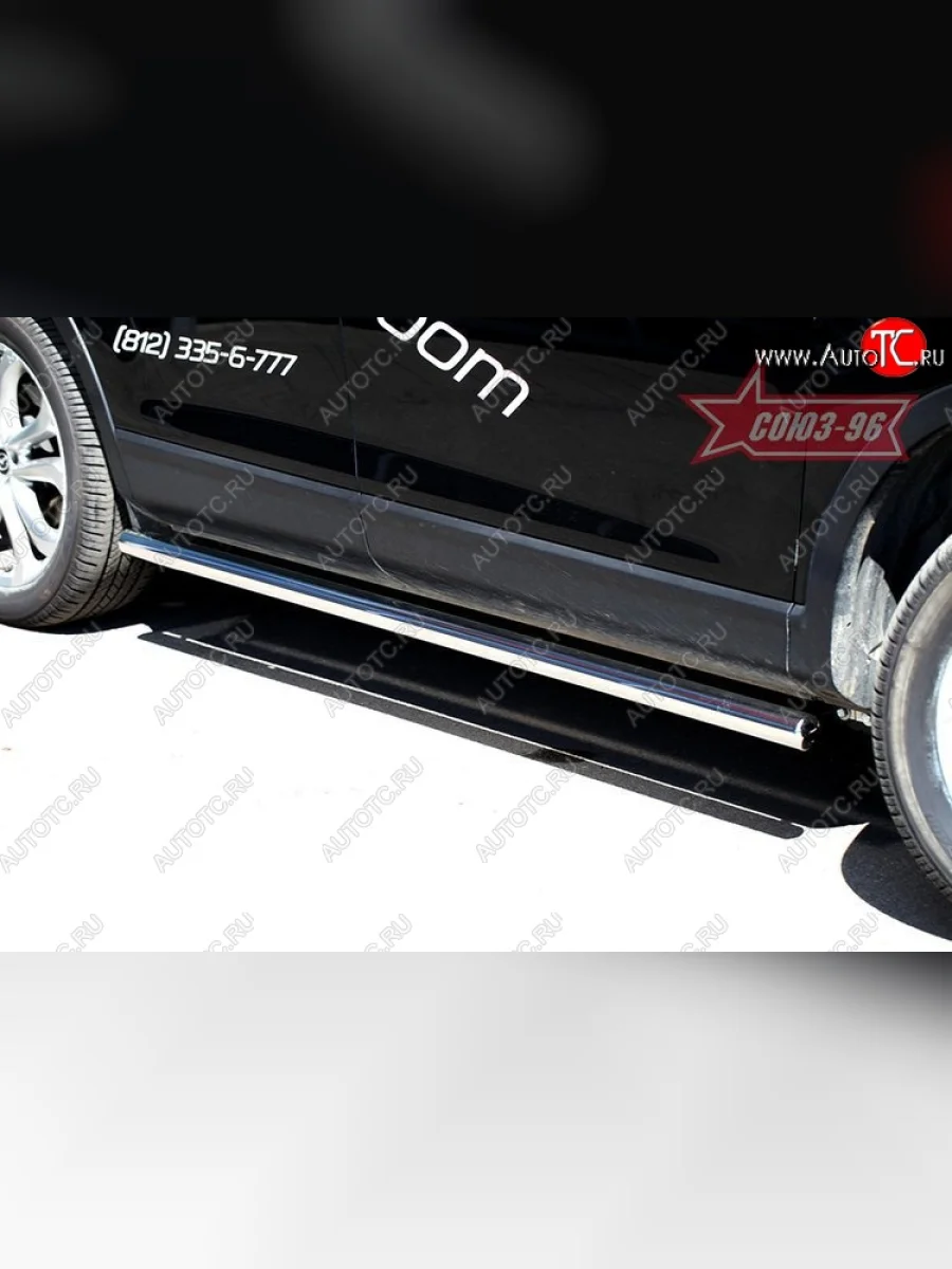 Защита порогов Souz-96 (d60)  Mazda CX-9 (2007-2009) TB  в Керчи Республика Крым