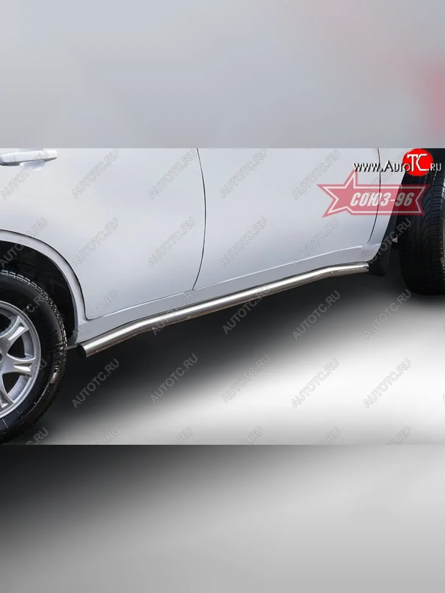 Защита порогов Souz-96 (d60) Chery Tiggo T11 рестайлинг (2013-2016)  в Керчи Республика Крым