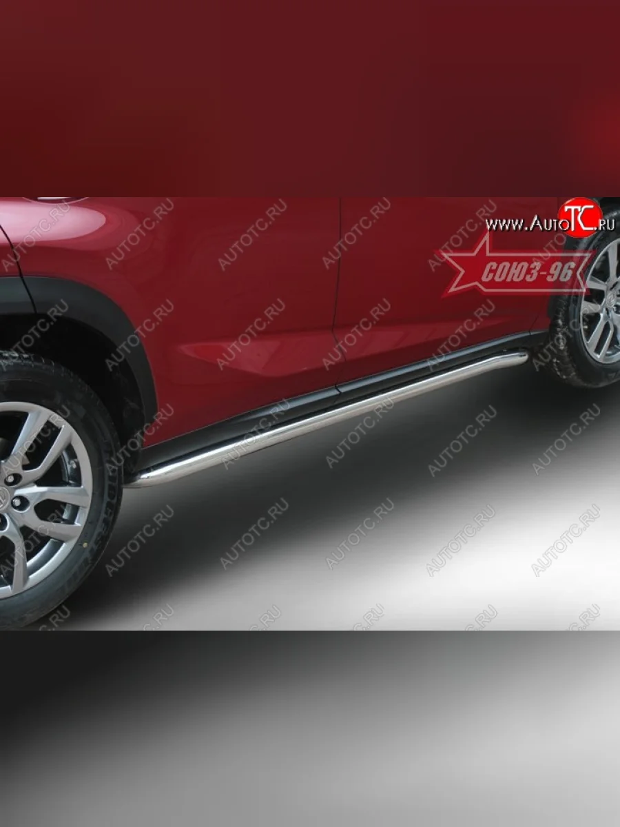 Защита порогов F-Sport Souz-96 (d60) Lexus NX200 Z10 дорестайлинг (2014-2017)  в Керчи Республика Крым