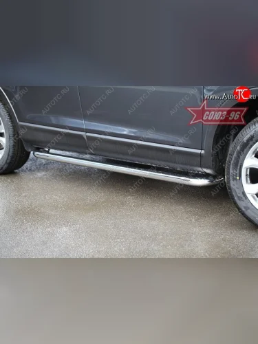 Защита порогов Souz-96 (d60) Mazda CX-9 TB дорестайлинг (2007-2009)