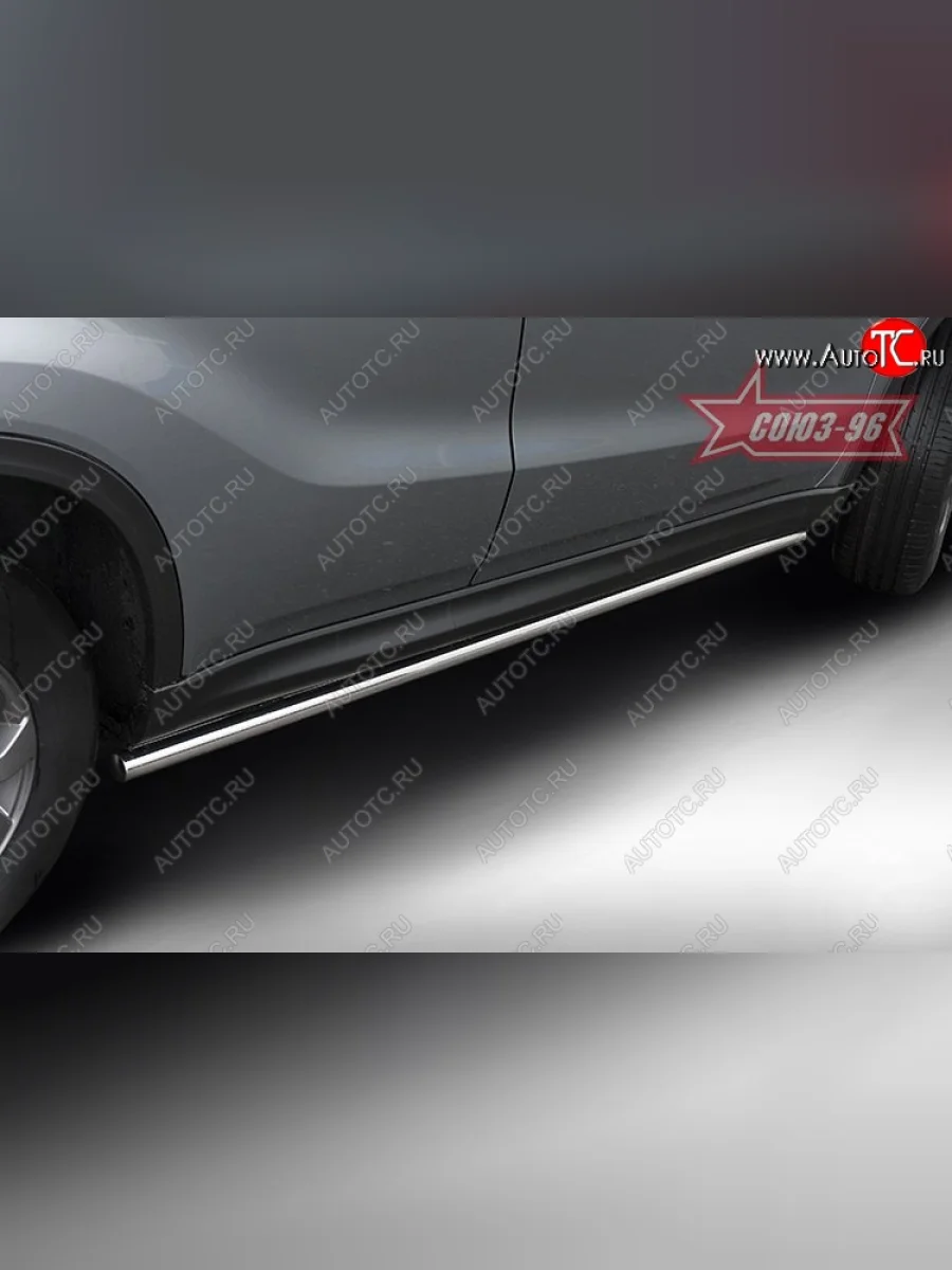 Защита порогов Souz-96 (d42) Suzuki Vitara LY дорестайлинг (2015-2019)  в Перми Пермском крае