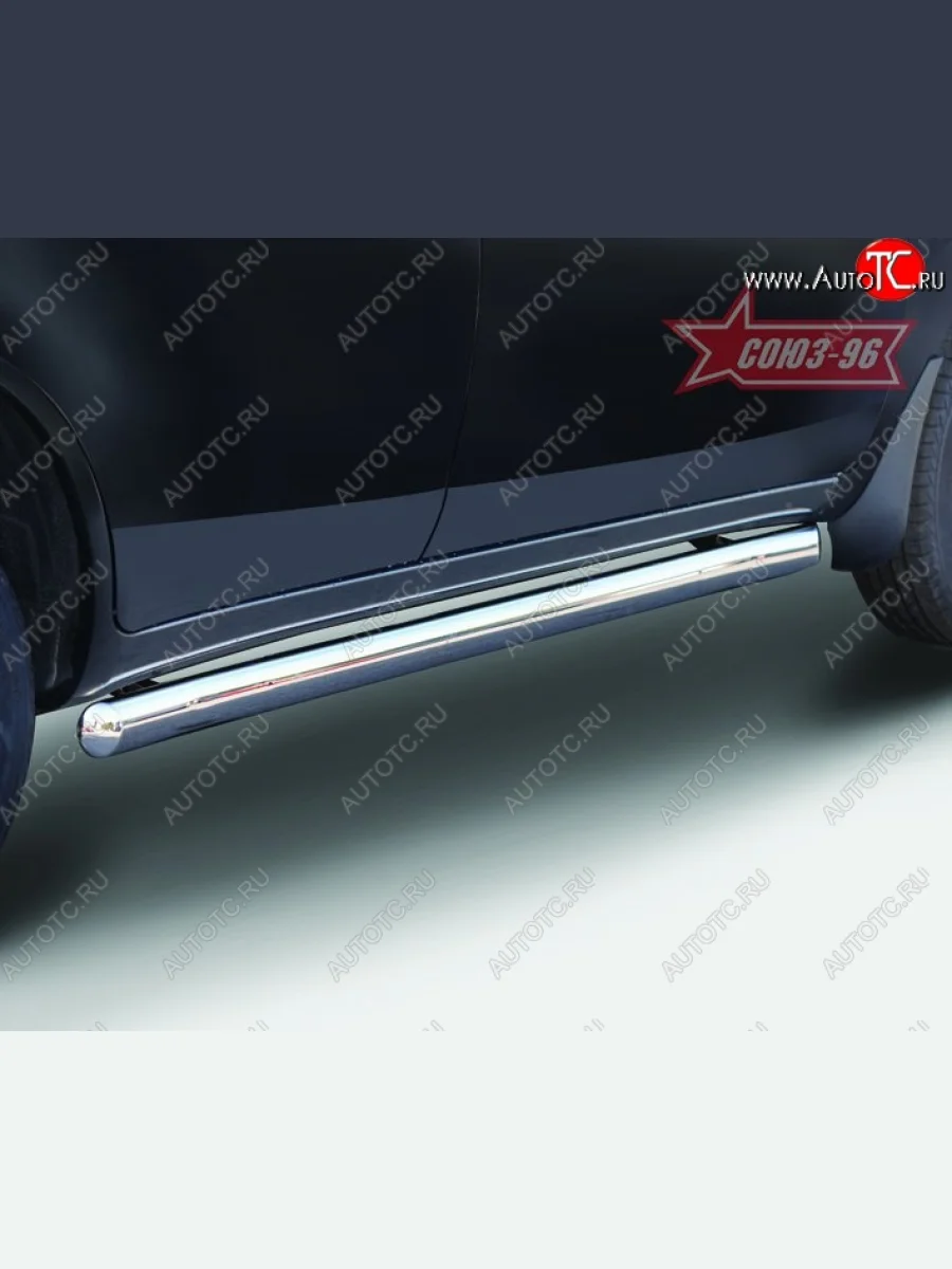 Защита порогов из овальной трубы Souz-96 (d75х42) Lifan X60 дорестайлинг (2011-2015)  в Керчи Республика Крым