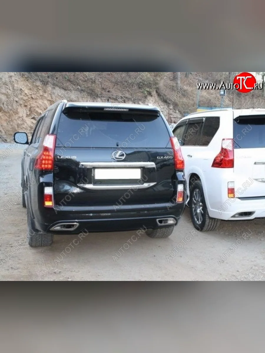 Задний бампер ELFORD Lexus GX460 J150 дорестайлинг (2009-2013) (Неокрашенный)  в Керчи Республика Крым