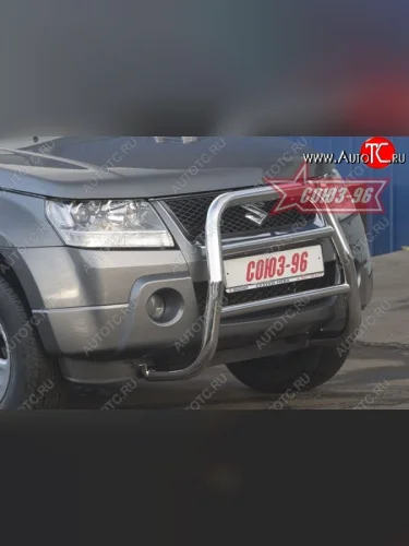 Защита переднего бампера Souz-96 (d60) Suzuki Grand Vitara ( JT 5 дверей,  JT 3 двери) (2005-2008) дорестайлинг