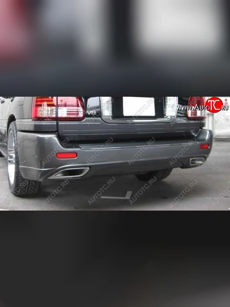 Задний бампер ELFORD Lexus LX470 J100 дорестайлинг (1998-2002) (Неокрашенный)  в Перми Пермском крае