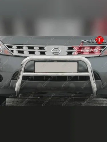 Защита переднего бампера Souz-96 (d60) Nissan Murano  1 Z50 (2002-2009)