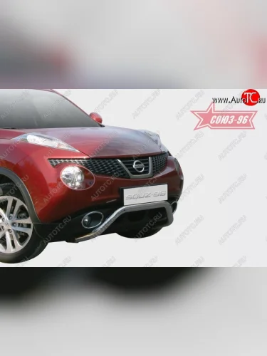 Защита переднего бампера 4х2 Souz-96 (d60) Nissan Juke  1 YF15 (2010-2014) дорестайлинг