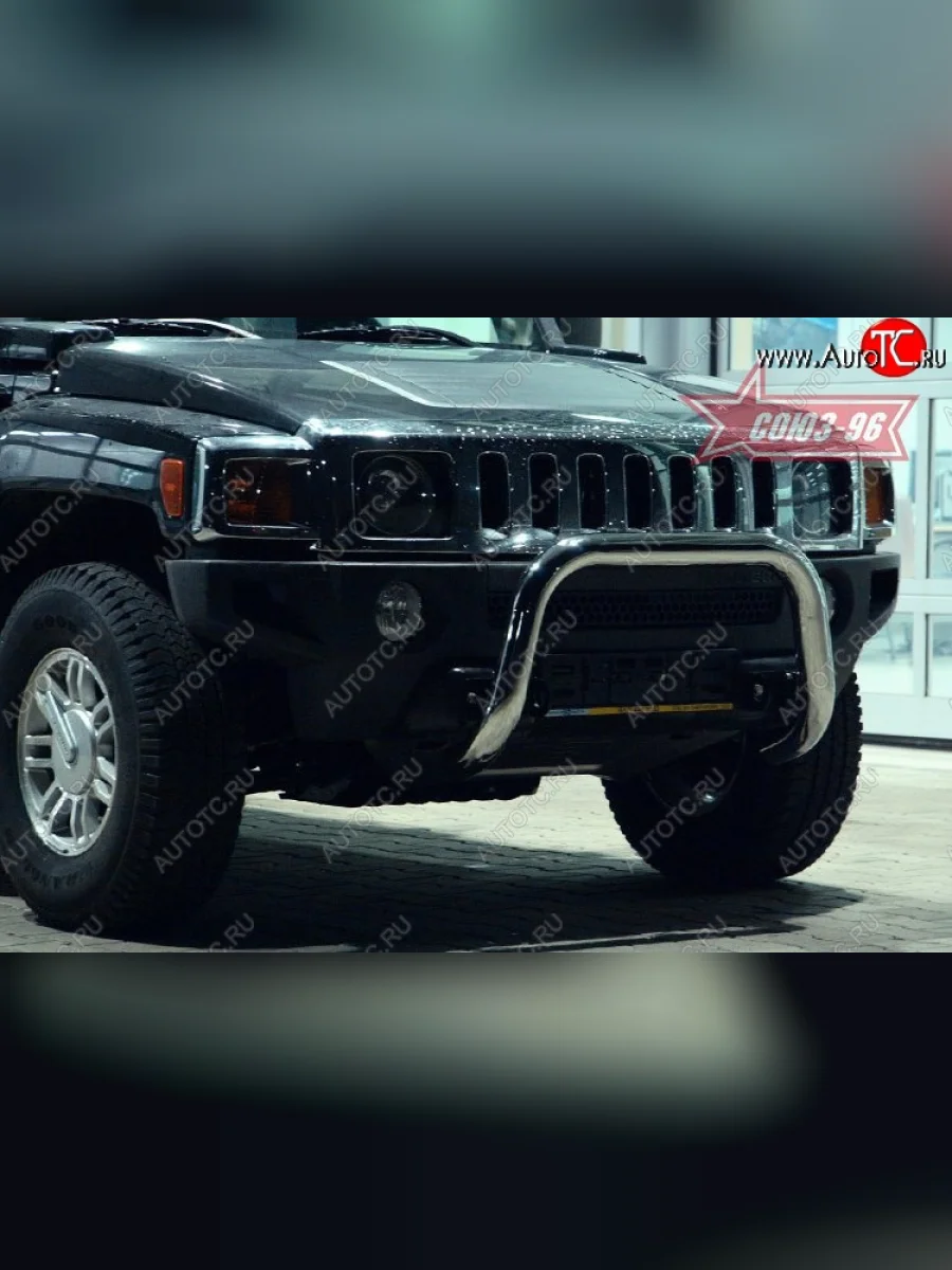 Защита переднего бампера Souz-96 (d76) HUMMER H3 (2005-2010)  в Самаре Самарской области